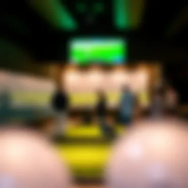 Entertainment and Leisure at Topgolf UAE Guests enjoying the Topgolf facilities with a focus on entertainment