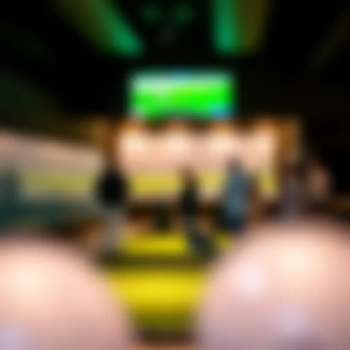 Entertainment and Leisure at Topgolf UAE Guests enjoying the Topgolf facilities with a focus on entertainment