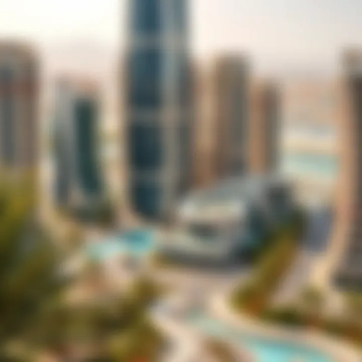 Strategic location map highlighting Tower Laguna in Silicon Oasis