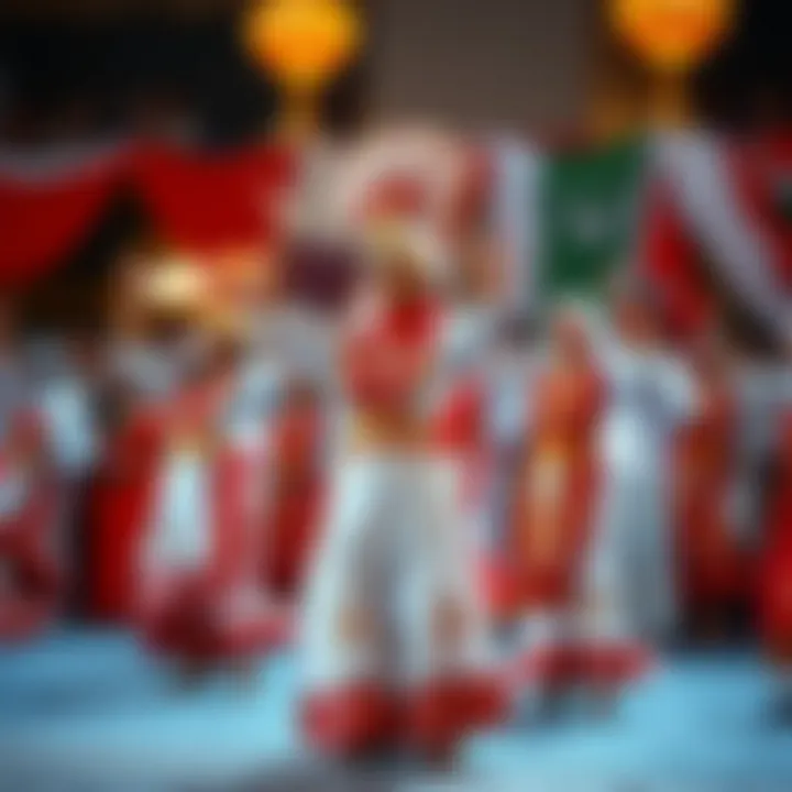 Cultural Dance Showcase at UAE National Day Traditional Emirati dance performed during National Day festivities