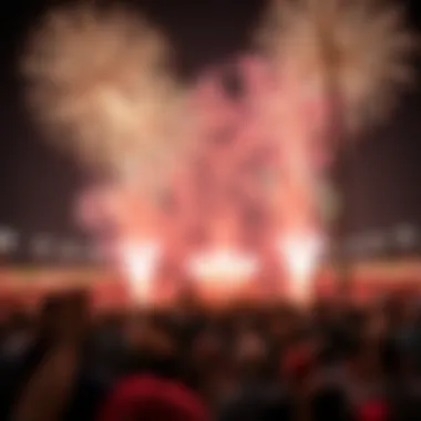 Unity in Celebration: Community and Fireworks Crowds gathered to celebrate UAE National Day with fireworks