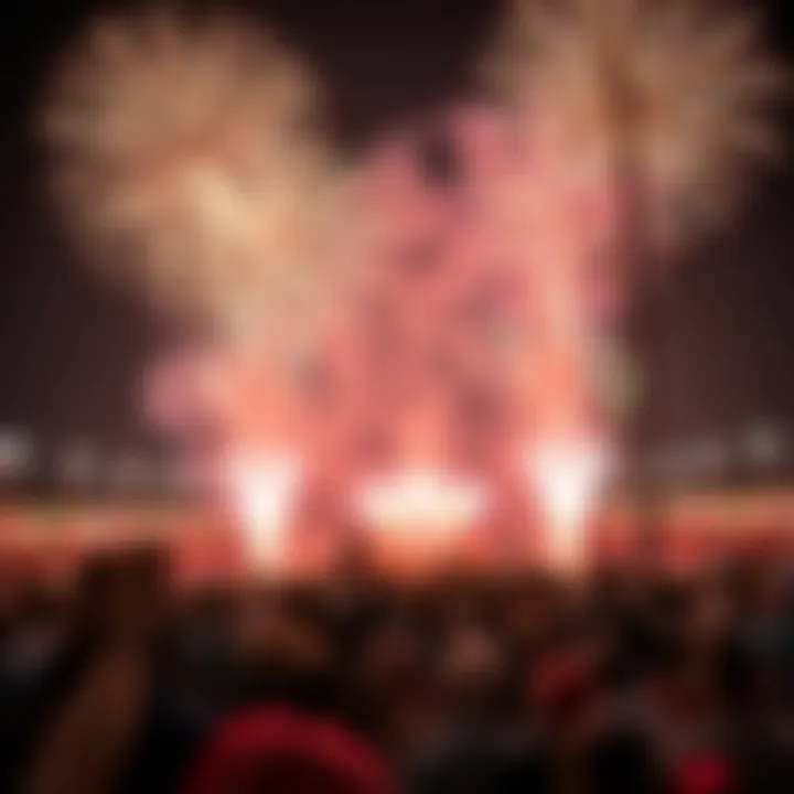 Unity in Celebration: Community and Fireworks Crowds gathered to celebrate UAE National Day with fireworks