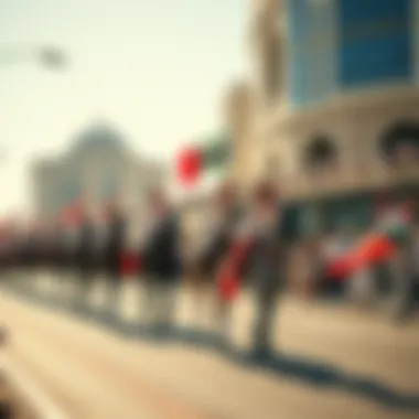 Parade showcasing the unity of the seven emirates