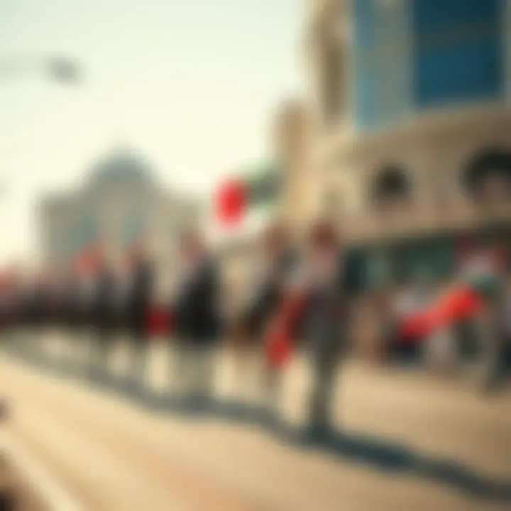 Parade showcasing the unity of the seven emirates