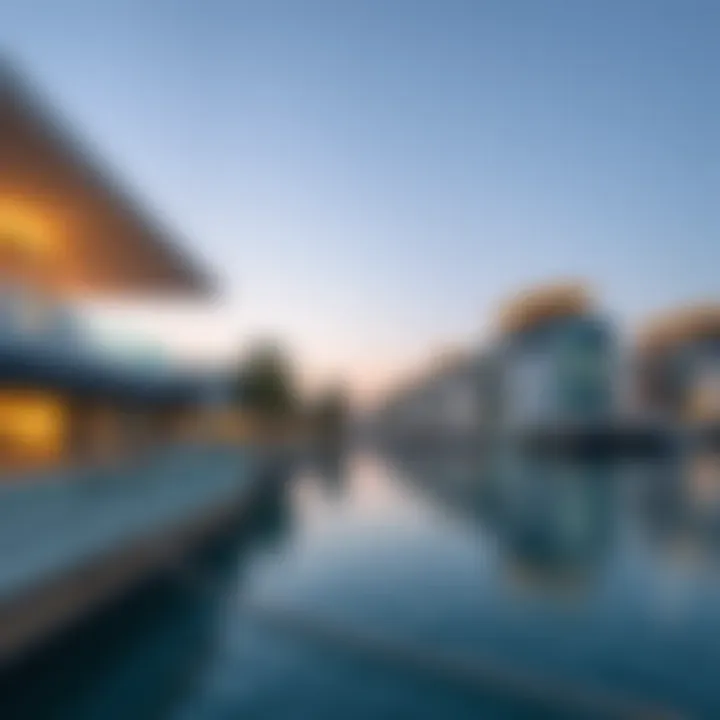 Architectural design elements of Umm Al Quwain Marina capturing luxury and sustainability