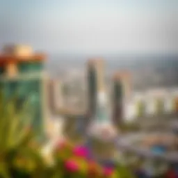 A panoramic view of Al Warsan showcasing its modern architecture and vibrant community