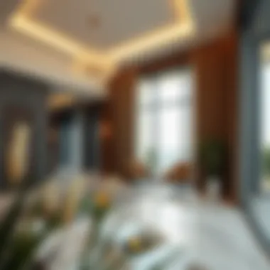 Visual representation of property value increase due to closed partitions