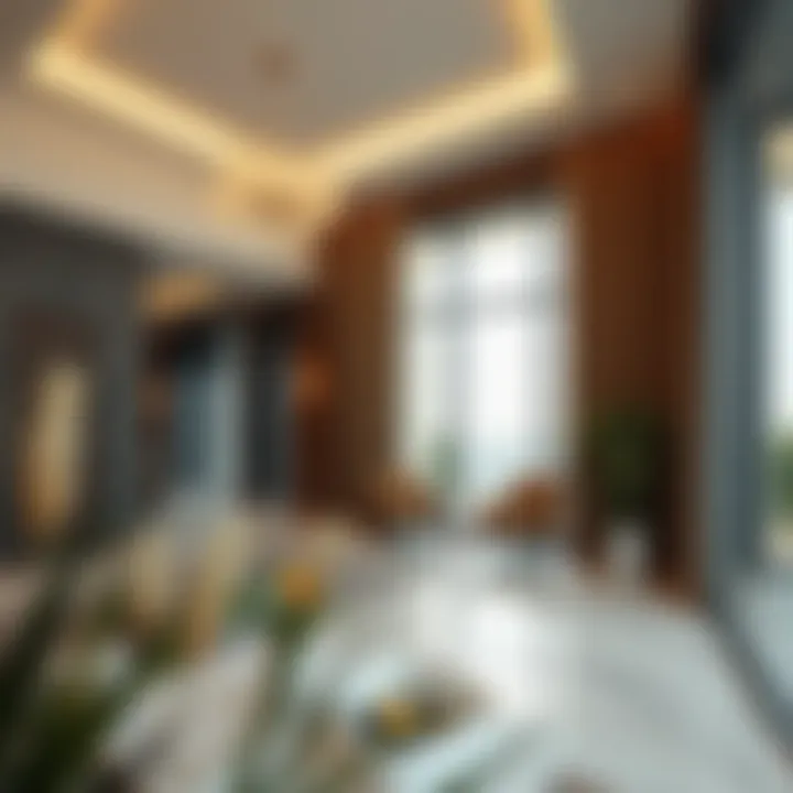 Visual representation of property value increase due to closed partitions