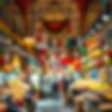 Exploring the Vibrant Stalls of Meena Bazaar Vibrant stalls at Meena Bazaar