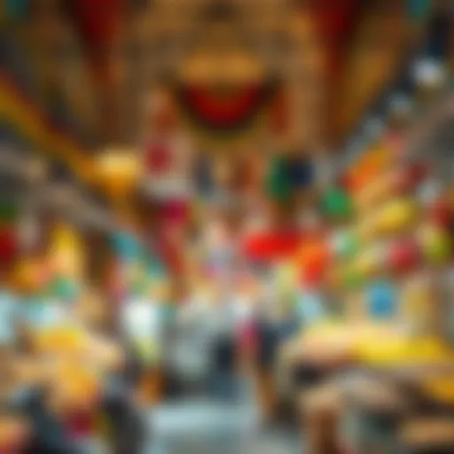 Exploring the Vibrant Stalls of Meena Bazaar Vibrant stalls at Meena Bazaar