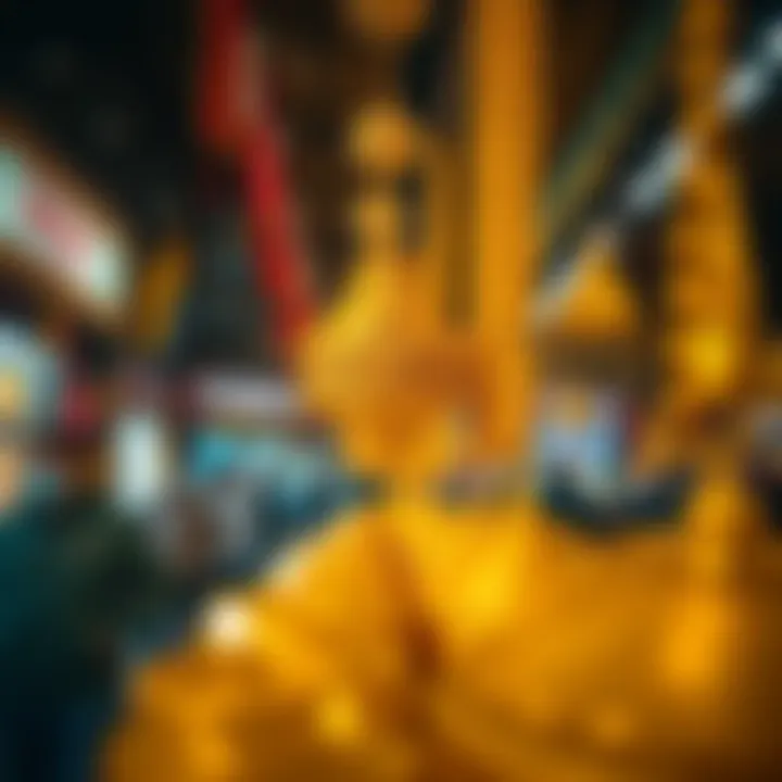 Vibrant atmosphere of Gold Souk during peak hours