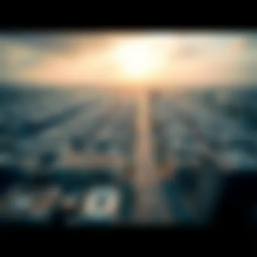 Aerial view of Deira showcasing partitioned urban spaces