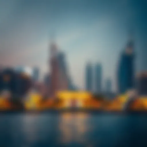 Dubai skyline showcasing luxury properties