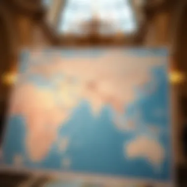 Map highlighting visa-free countries for UAE residents