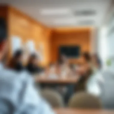 Collaborative Learning Environment at Dubai University Students engaged in a collaborative learning environment