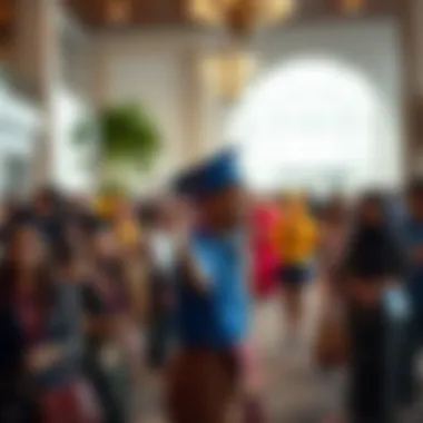 Cultural event showcasing diversity at a university in Dubai