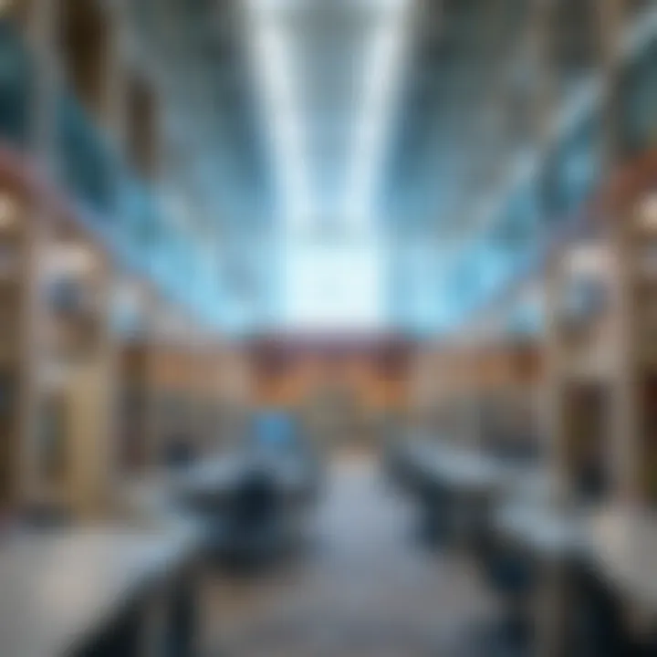 State-of-the-art library facilities in a Dubai university