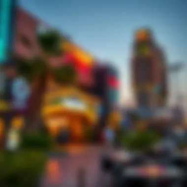 Entertainment and Leisure Surrounding Victory Heights Vibrant atmosphere of entertainment options near Victory Heights including shopping and dining