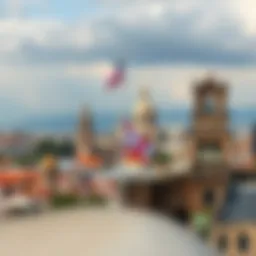 Scenic view of a historical city skyline